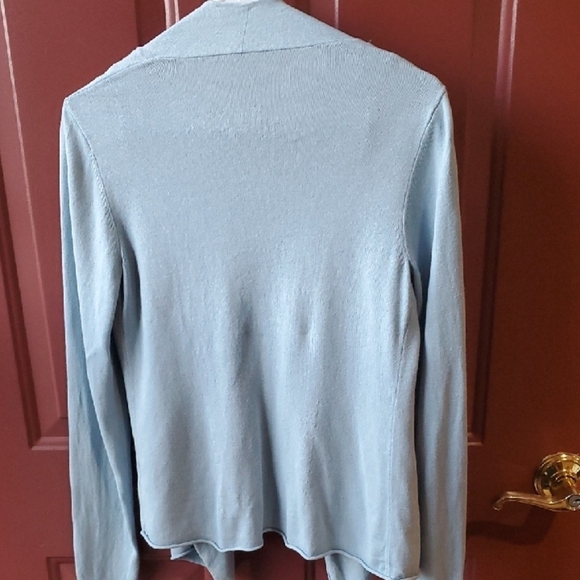 Eileen Fisher Light Blue Crew Neck Sweater - Picture 8 of 11